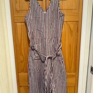beachlunchlounge Striped Jumpsuit in Pink and Blue
